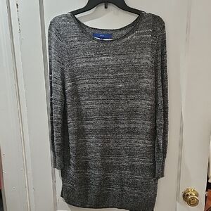 Apt. 9 Gray Knit Sweater Top